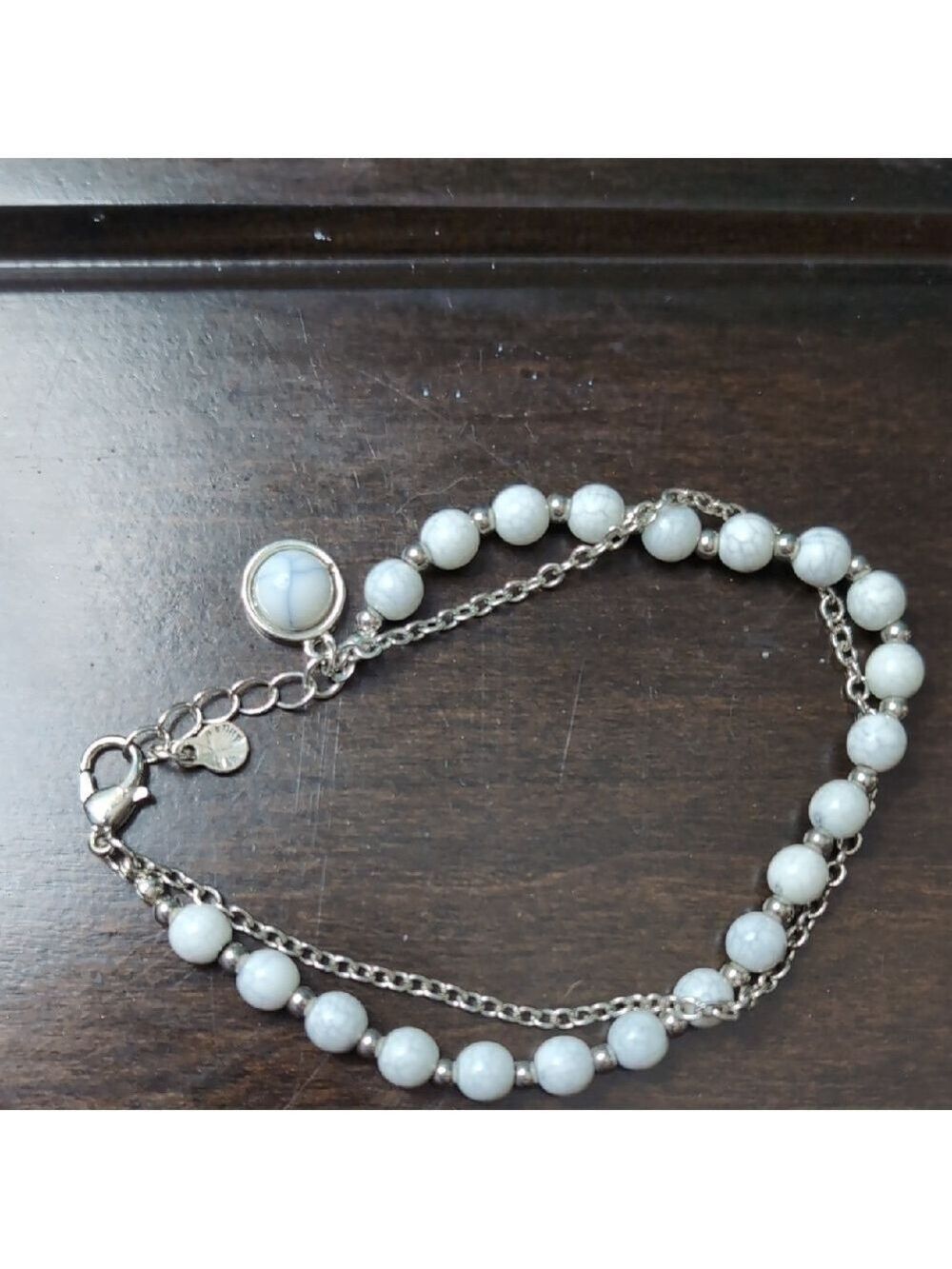 Bohemian Silver and Blue Charm Bracelet - Picture 3 of 5
